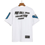 We11 Done T Shirts Graffiti Letters Badge Printed Oversize Loose Couple