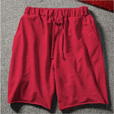 Men Sports Flex Shorts Solid Color Sports and Fitness Shorts Loose