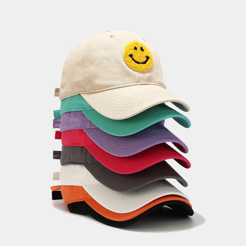 Smiley Face Cap Soft Top Baseball Cap