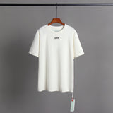 Off Whtie T Shirts Floral Heat Transfer Patch Men'S And Women'S Same Style Fashion Brand Short Sleeve