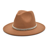 Mens Kentucky Derby Hats Spring and Autumn Men's Outdoor Fedora Hat Panama Felt Hat