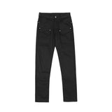 Mens Fall Outfits Pants Men's Multi-Bag Jeans Retro Slimming Straight Loose Casual Dad Pants