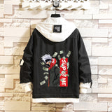 Comic Denim Jacket Men's and Women's Tops