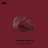 Toboggan Hat Beret Warm Wool Hat Female