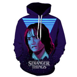 Stranger Things Hellfire Club Coat 3D Digital Printing Anime Hooded Sweater Men's