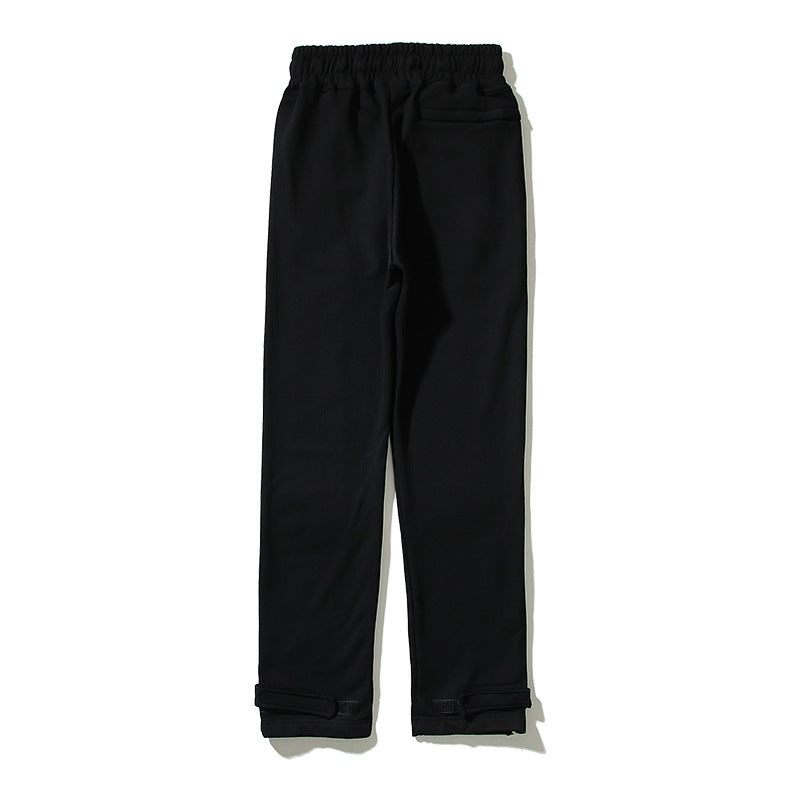 Kanye West Sunday Service Pant Velcro Ankle-Tied Trousers Embroidered Loose Sports