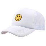 Smiley Face Cap Embroidery Summer Sun Hat