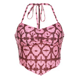 Music Festivals Rave Outfits Girls Tops Summer Women's Sexy Print Vest