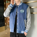 Corduroy Varsity Jacket Overalls Men's Autumn Baseball Uniform Spring and Autumn Sports Corduroy Autumn Wear Jacket