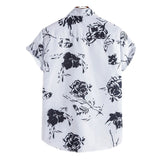 Men's Black and White Shirt Summer