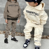 Kids Fog Fear of God Essentials Hoodie & Pants 2 Piece Set