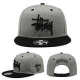 Stussy Cap Sutssy Flat-Brimmed Cap Flat Brim NY Baseball Cap Men Women Solid Color