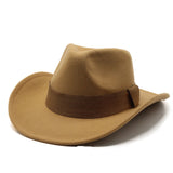 Cowboy Hats Autumn and Winter Top Hat Fashion Men and Women Fedora Hat