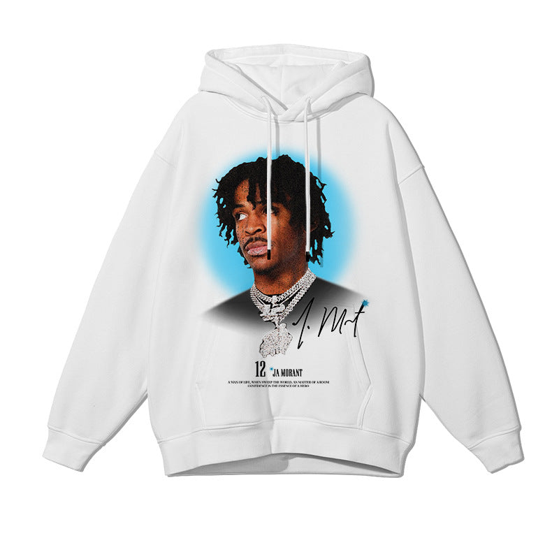 JA Morant Shirt JA Morant Printed Hoodie Cotton