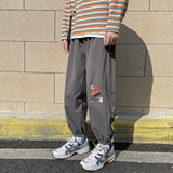 Men Pants Men's Loose Tappered Sports Hong Kong Style Casual