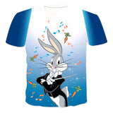 Bugs Bunny Shirt Fashion Short Sleeve Printed Pullover T-Shirt