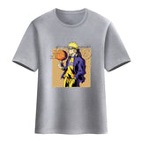 Itachi Uchiha Costume Naruto T-shirt Summer Kakashi Vortex Naruto Itachi Uchiha Cotton Short Sleeve T-shirt