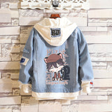 Comic Denim Jacket Men's and Women's Denim Jacket Spring