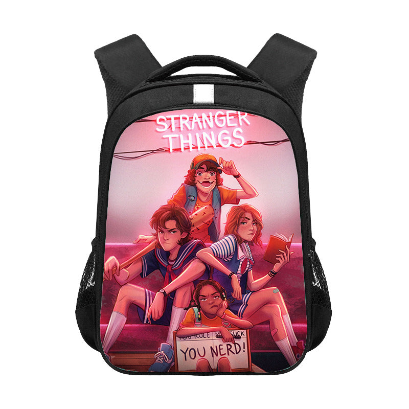 Stranger Things Backpack Student Bag Cute And Breathable Backpack