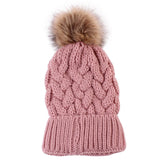Women Winter Hats Winter Wool Hat Solid Color Women Warm Knitted Hat