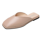 Women Open Toe Sandals Flats Summer Slip-on Slippers Fashion Outerwear