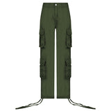 Julia Fox Low Rise Trousers Autumn and Winter Women's Street Casual Pants