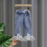 Toddler Boys Pants Girls Spring Jeans Loose Flared Pants