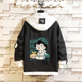 Comic Denim Jacket Men's and Women's Fashion Denim Jacket Top