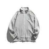 Black Varsity Jacket Autumn Stand Collar Jacket Men's Stitching Contrast Color Retro Labeling Handsome Jacket