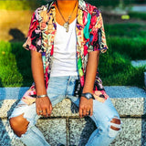 Men Beach T Shirts Printed Shirt Men