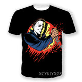 Michael Myers T Shirt Summer Printed round Neck Men's Short Sleeve