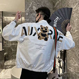 Cream Color Varsity Jacket Spring and Autumn Coat Men's Baseball Uniform Male