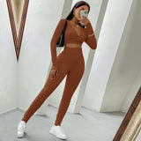 Women Fall Outfits Tight Sports Suit for Women Autumn and Winter