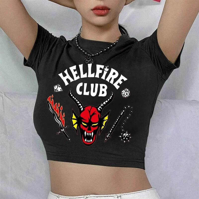 Stranger Things Hellfire Club Vest Cotton Navel Summer