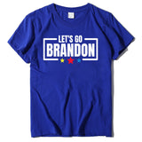 Let's Go Brandon T Shirt Letter Print Short-Sleeve T-shirt Women's Top