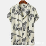 Men Hawaii Shirts Summer Short Sleeve Men's Shirt
