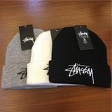 Stussy Cap Autumn and Winter Embroidery Hat Men and Women Leisure Warm