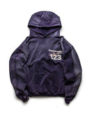 Rrr123 Hoodie Retro Washed Distressed Printed Hoodie