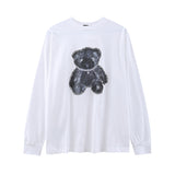We11 Done Sweatshirts Bear Pattern for Men and Women