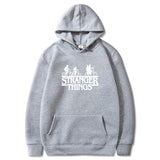 Stranger Things Hoodie Autumn and Winter Velvet Sport Hoodie Sweater Men