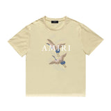 Amiri T Shirt Casual Hip Hop High Street round Neck Short Sleeve T-shirt