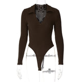 Maddy Euphoria Outfits Women's Spring and Autumn Sexy Women's Long Sleeve V-neck