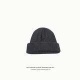 Toboggan Hat Female Autumn Winter Solid Color Woolen Hat Female Knitted Hat