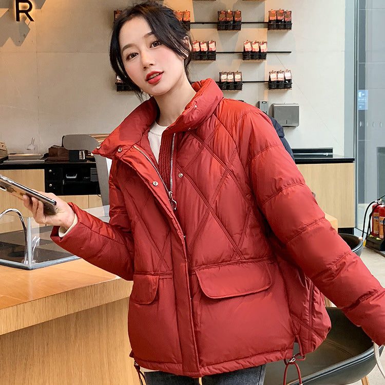 Women Winter Coats Puffer Jacket Down Coat White Duck Down Short Down Jacket Women's Winter Light Warm Quilted Jacket Coat
