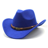 Cowboy Hats Denim Bowler Hat for Men and Women Felt Cap