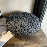 Leopard Fur Hat Beret
