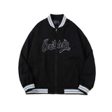 Baby Blue Varsity Jacket Baseball Jacket Men 'S And Women 'S Spring And Autumn Embroidery