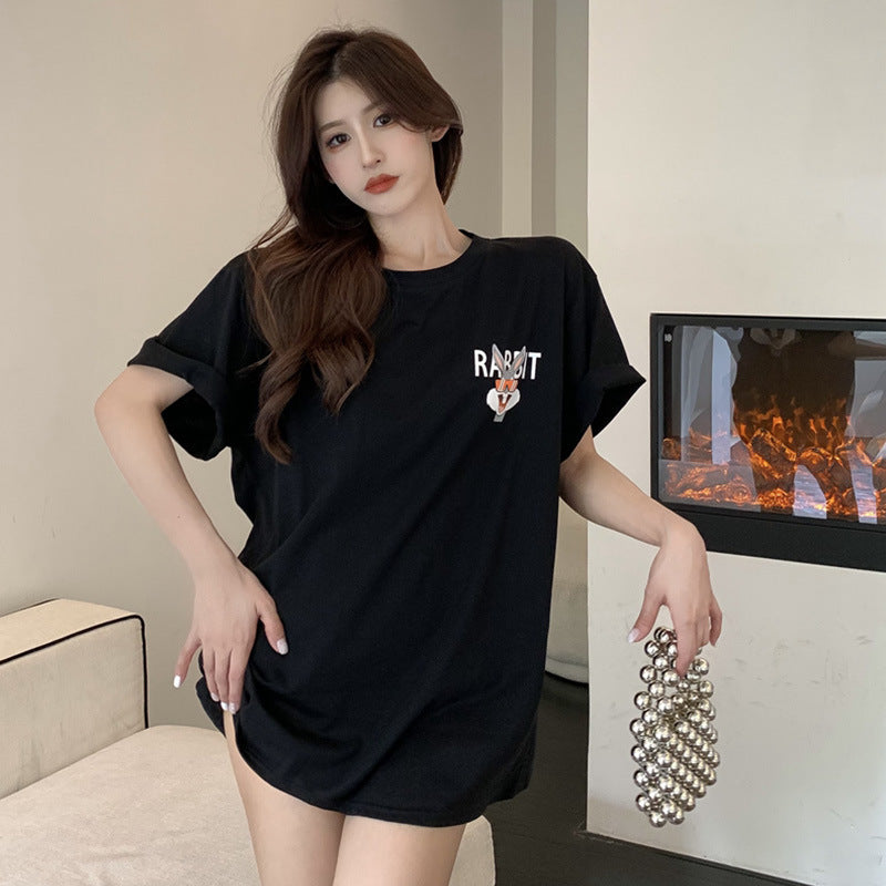 Bugs Bunny Shirt Women's Printed Loose Short Sleeve T-shirt