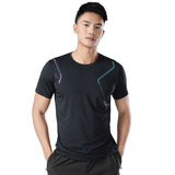 Sweat Wicking Shirt Short Sleeve T-shirt Men's Tight Sportswear Outdoor