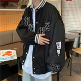Baggy Jacket Autumn Retro Baseball Uniform Loose Jacket